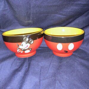Vintage Disney Parks 3D Mickey Mouse Footed Cereal Soup Bowl -8 bowls